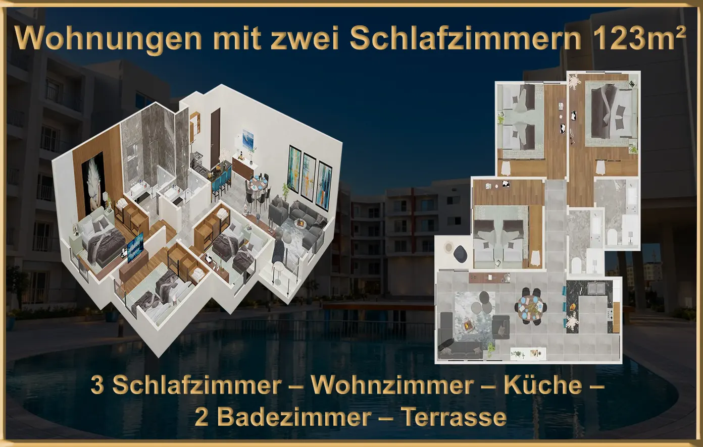 Wohnungen in Hurghada, 120 m², zum Verkauf
